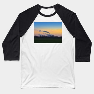 Drax power station at dusk Baseball T-Shirt